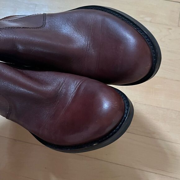 Ecco HOBART 25MM Zip Tall Riding Leather 3 Side Buckle Boot 8-8.5 - Picture 13 of 16